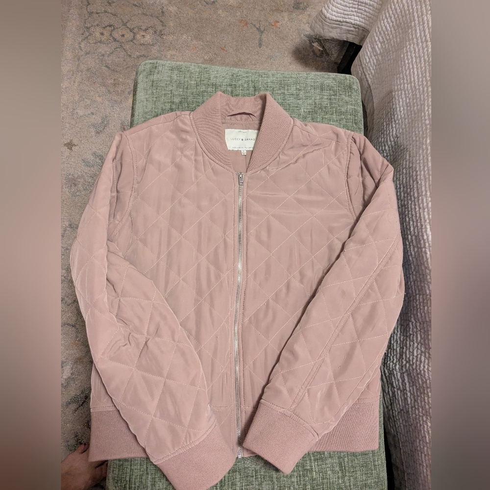 Women's Pink Quilted Jacket